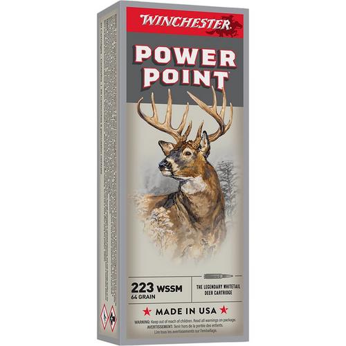 Winchester Ammo Super-X 64gr PP 223 WSSM Rifle Ammunition 20 Round Box - Primary Image