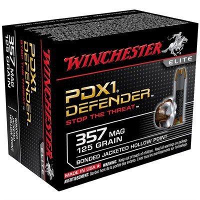 Winchester PDX1 Defender 357 Mag 125gr JHP 20/bx 357 Magnum Handgun Ammunition 20 Round Box - Winchester