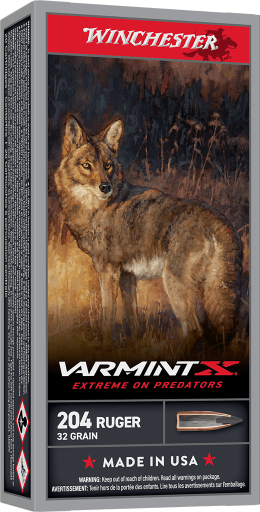Winchester Varmint-X 204 Ruger Rifle Ammunition 20 Round Box