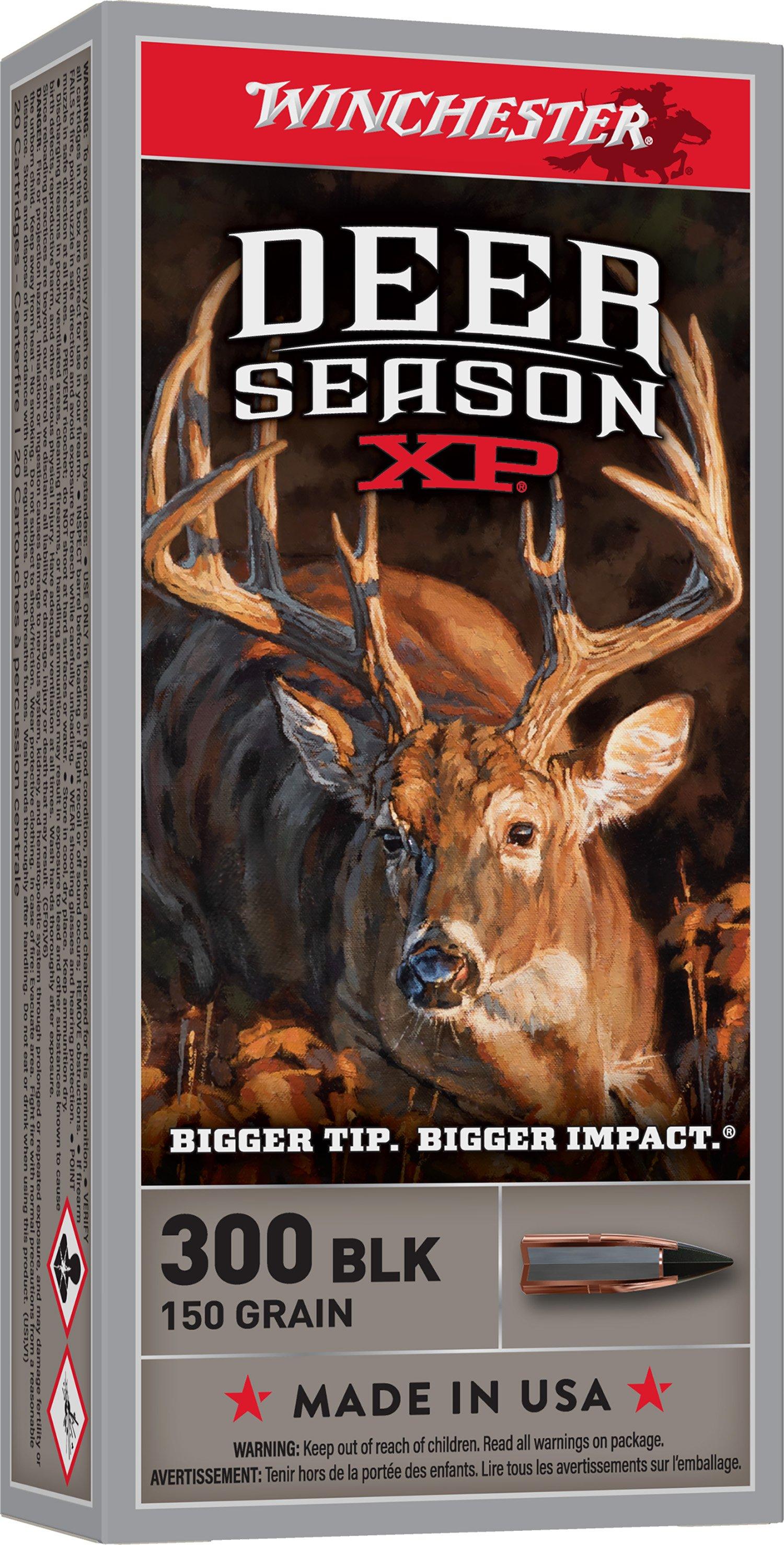 Winchester Deer Season XP 300 AAC Blackout Rifle Ammunition 20 Round Box