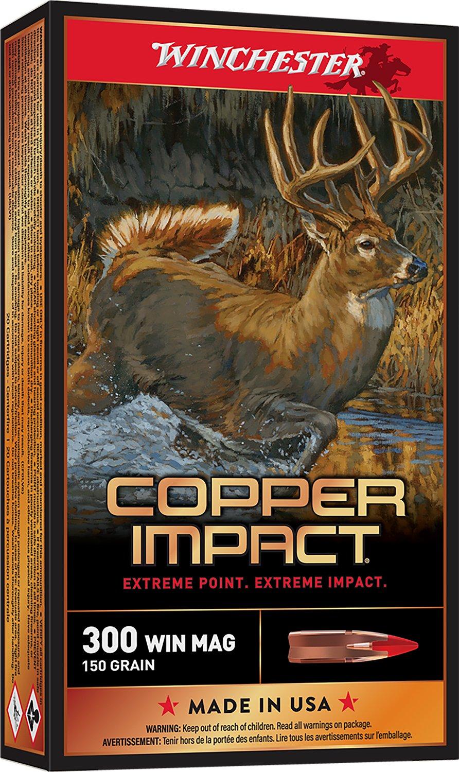Winchester Copper Impact 300 Winchester Magnum Rifle Ammunition 20 Round Box
