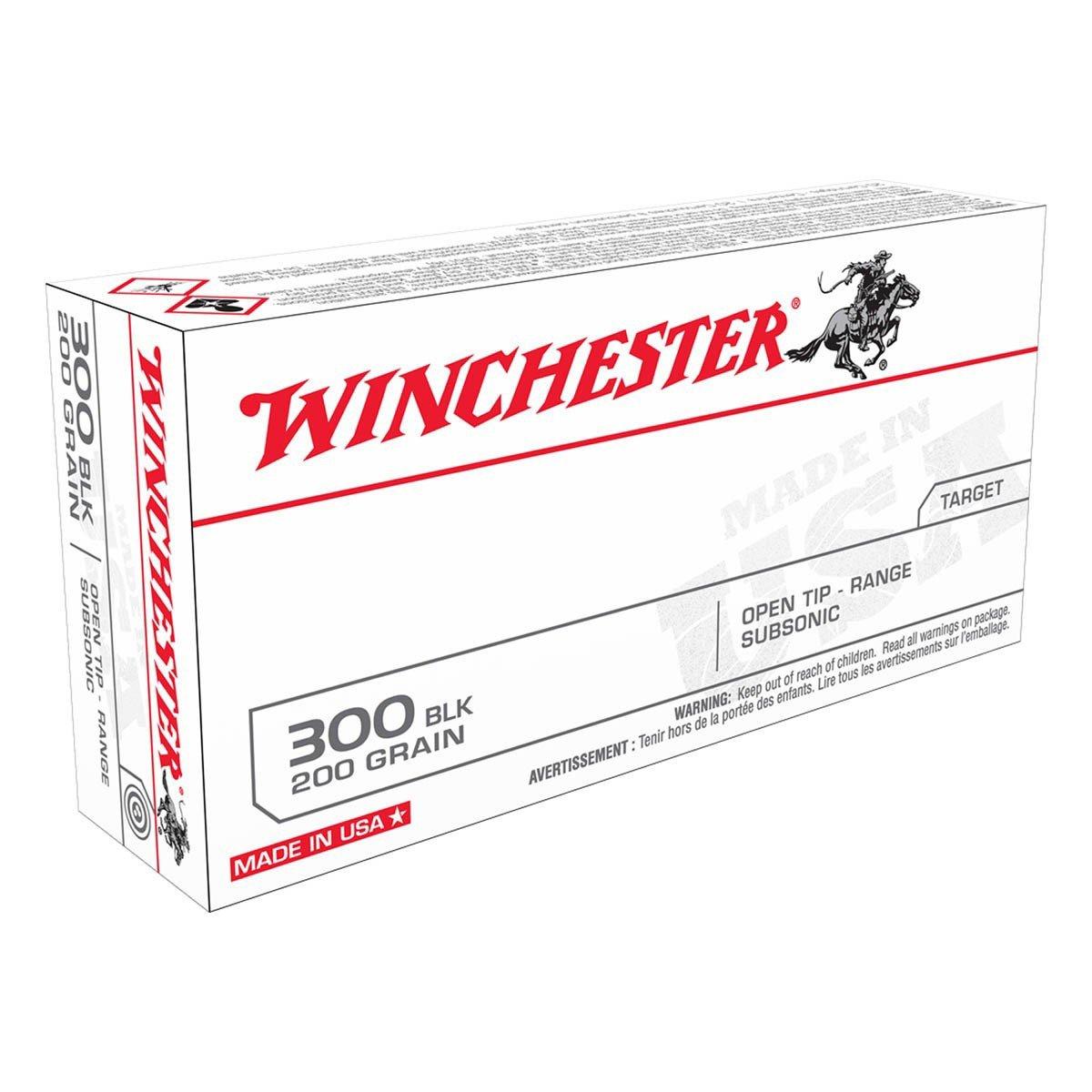 Winchester USA Target Open Tip Range Subsonic 300 AAC Blackout Rifle ...