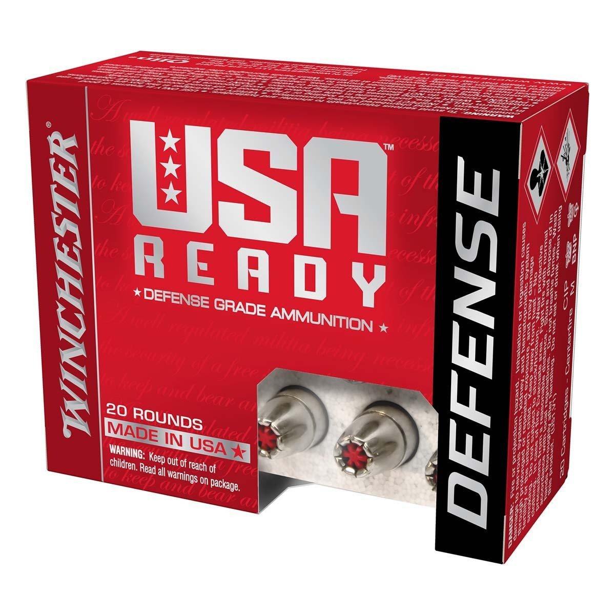 Winchester USA Ready Hex Vent HP 45 ACP Handgun Ammunition 20 Round Box