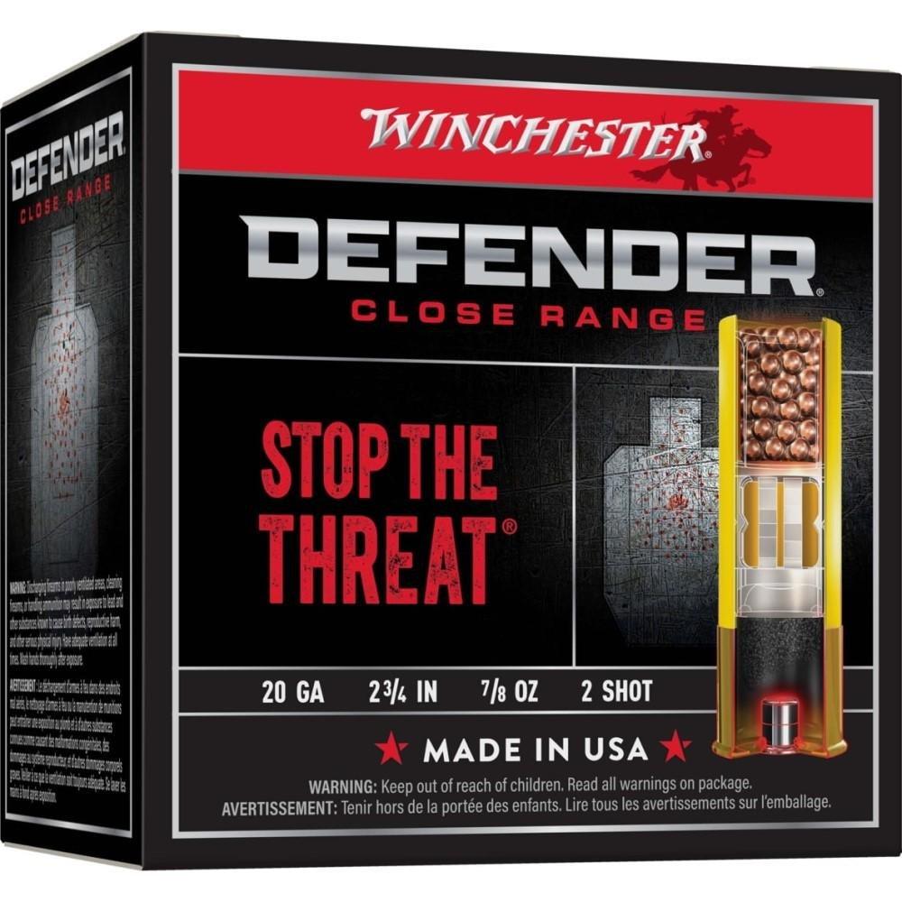 Winchester Defender 20 Gauge Shotshells 25 Round Box