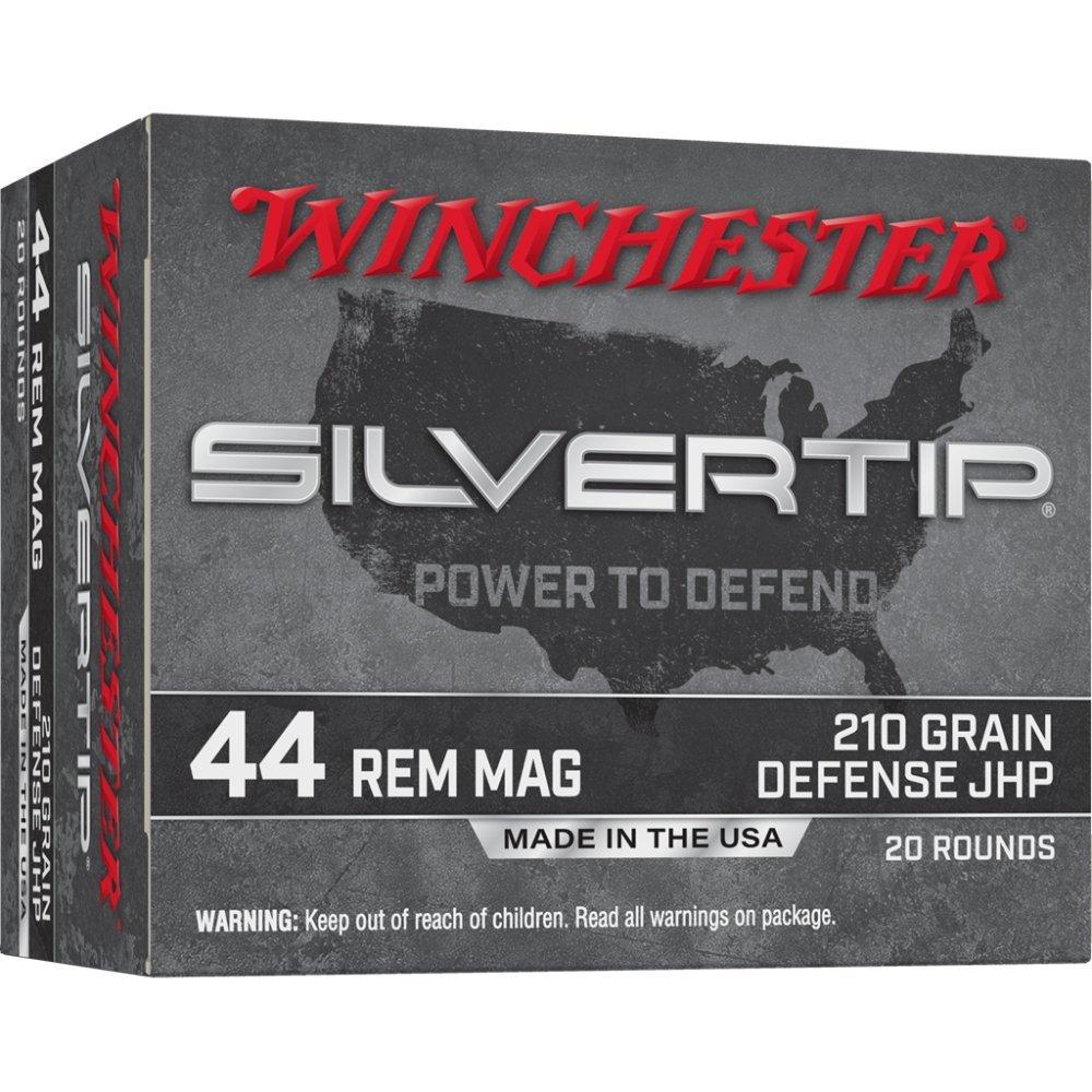 Winchester Silvertip 44 Remington Magnum Handgun Ammunition 20 Round Box