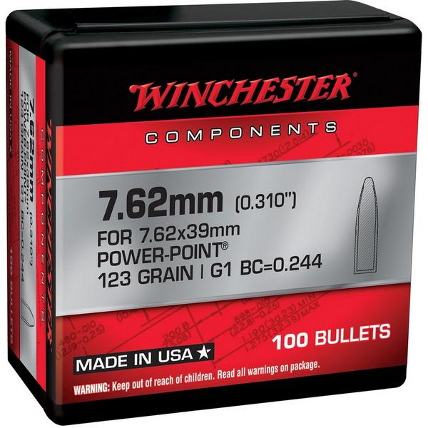WINCHESTER Power-Point Centerfire 7.62 Caliber 7.62 Caliber Rifle Bullets