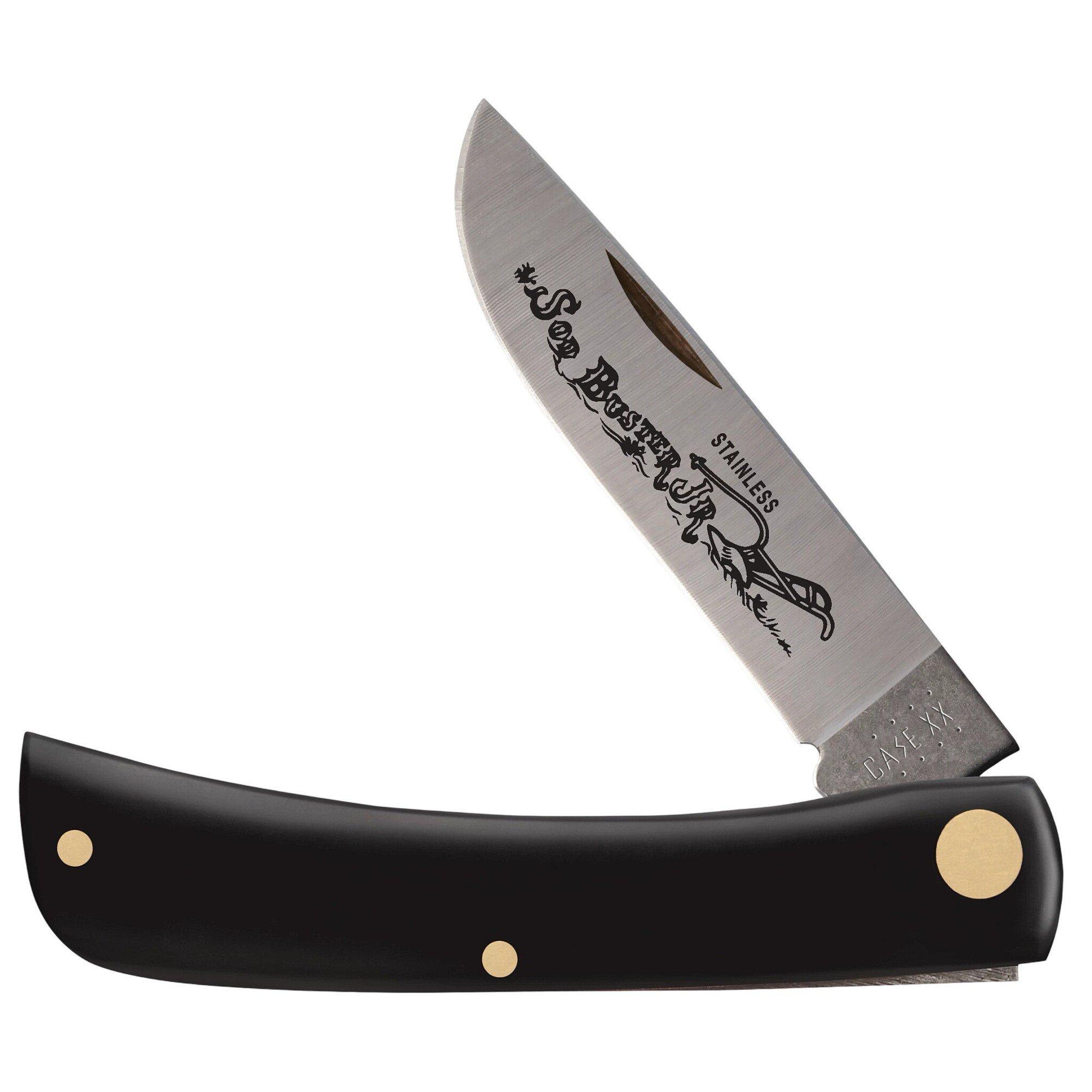 Case Knives Sod Buster Jr. Black Synthetic Folding Pocket Knife - Case Knives