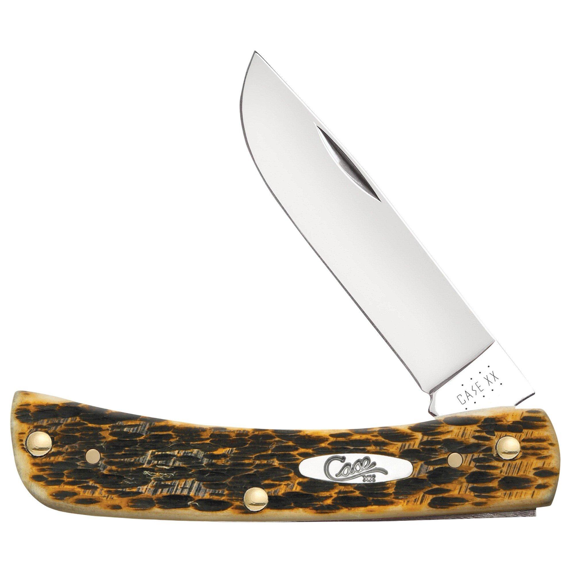 Case Knives Sod Buster Jr. Amber Bone Folding Pocket Knife - Case Knives