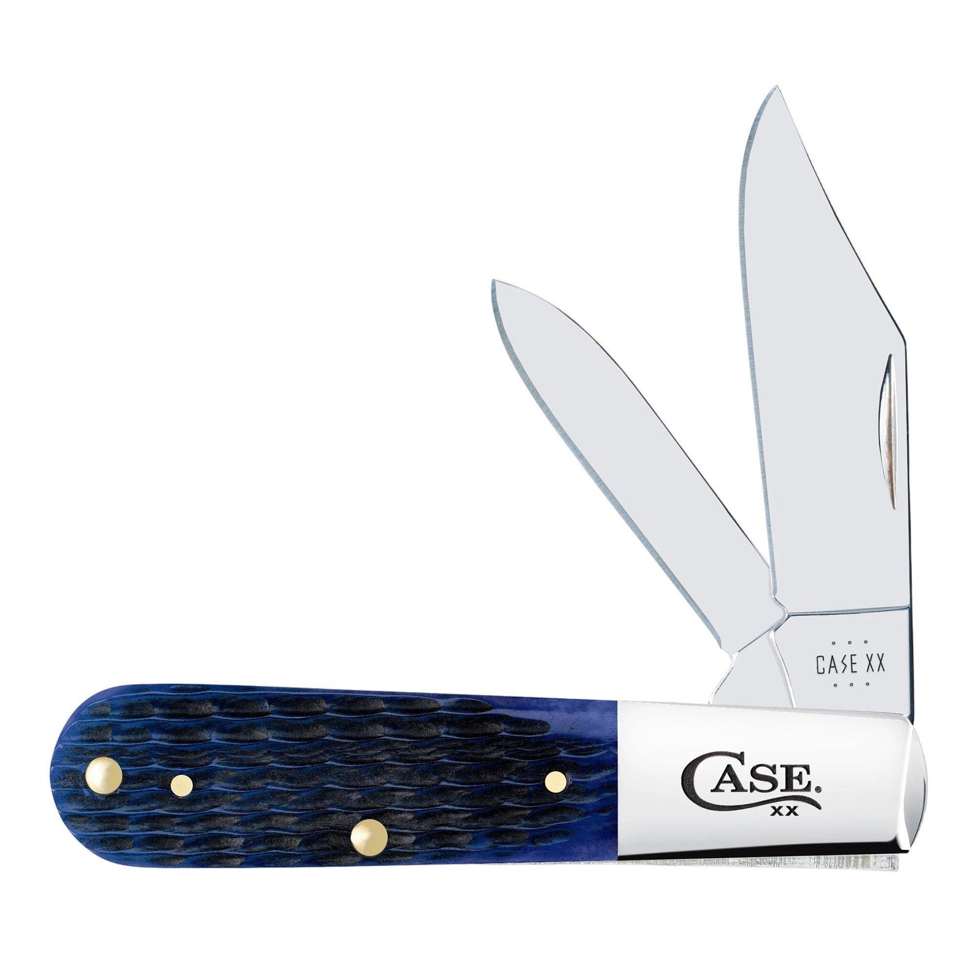Case Knives Barlow Rogers Jig Navy Blue Bone Folding Pocket Knife - Case Knives