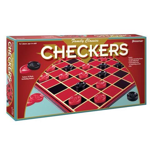 Pressman Classic Checkers Board Game - Primary Image