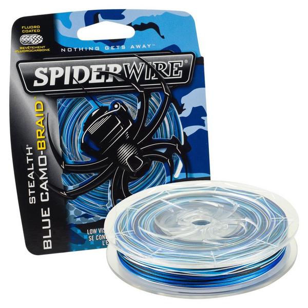 SPIDERWIRE Stealth Blue Camo Braided Fishing Line