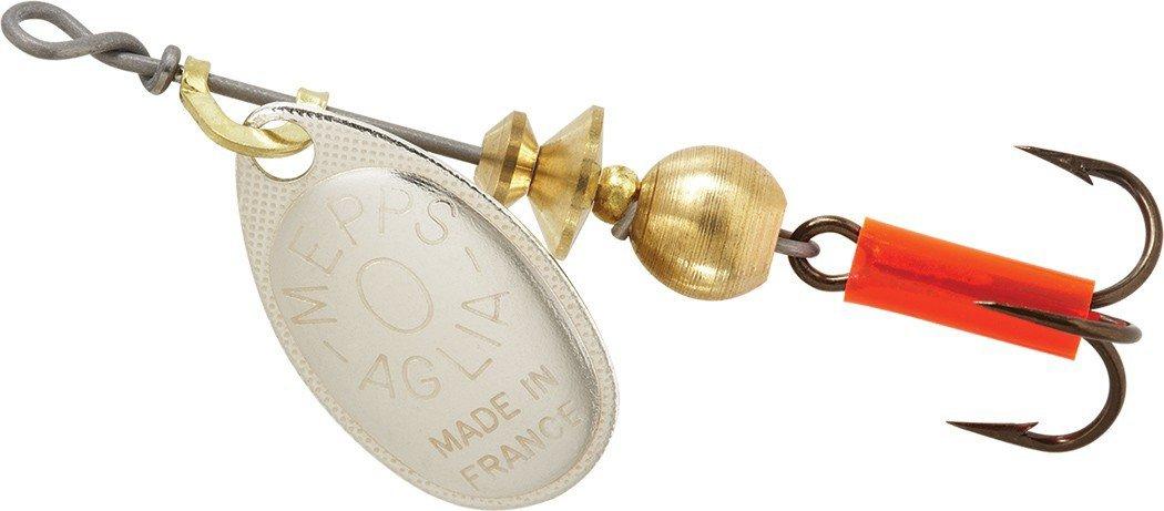 Silver - Mepps Aglia Plain Treble Hook