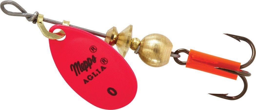 Mepps Aglia Spinner - Esche Da Pesca Con Amo Triplo - Colore Platino Rosso - 3