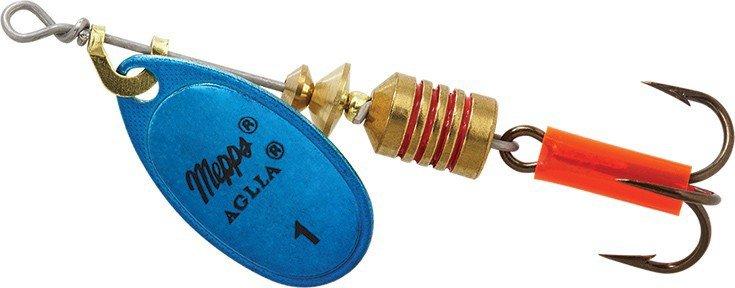1029Blue Platinum - Mepps Aglia Plain Treble Hook