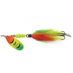 Hot Firetiger/Firetiger - Mepps Aglia Tandem Pike Bucktail Lure