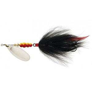 Silver/Black - Mepps Aglia Tandem Pike Bucktail Lure