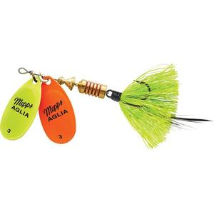 Hot Chart/Hot Orange-Chartreuse - Mepps Double Blade Aglia Lure