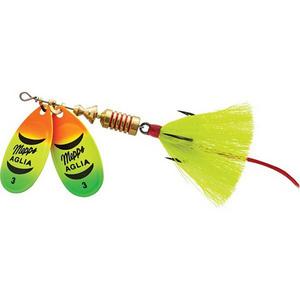 Hot Firetiger-Chartreuse - Mepps Double Blade Aglia Lure