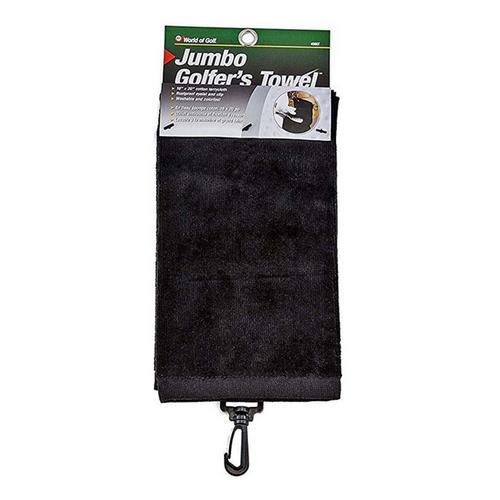 JEF World of Golf Jumbo Golf Towel with Clip - Primary Image