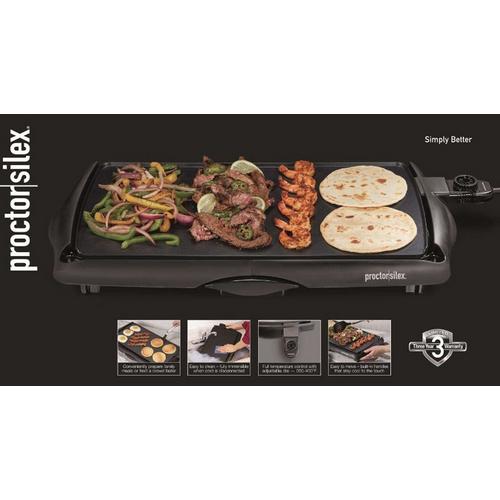 Proctor Silex Black Nonstick Electric Griddle - Primary Image