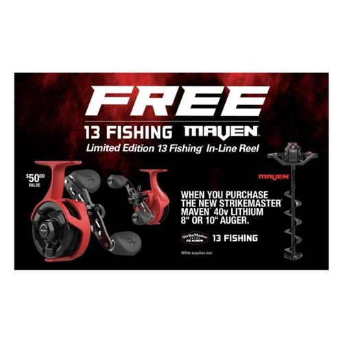 StrikeMaster Maven 40V Electric Ice Auger with (2) Batteries