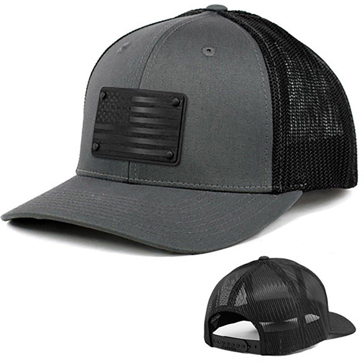 Union Standard Supply American Flag Trucker Black Patch Snapback Hat - Union Standard Supply