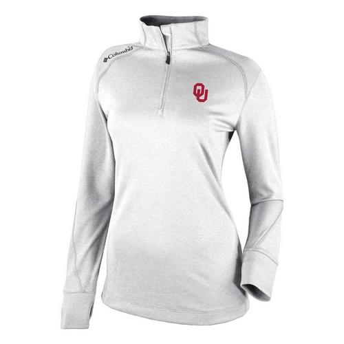 Columbia Women's Oklahoma Sooners Shotgun 2.0 Long Sleeve 1/4 Zip - Primary Image