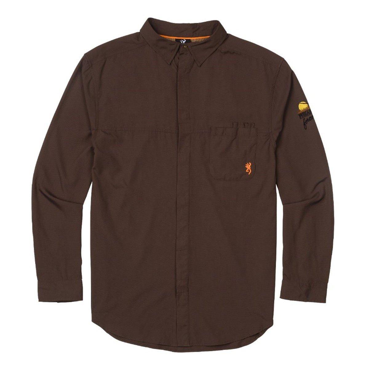Men's Browning Pheasants Forever Lightweight Long Sleeve Button Up Shirt - Browning