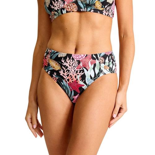 Women's Tommy Bahama Shell Sands Shirred High-Waist Swim Bottoms - Primary Image