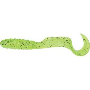 Neon Chartreuse Flake - Mister Twister Meeny Curly Tail Grub