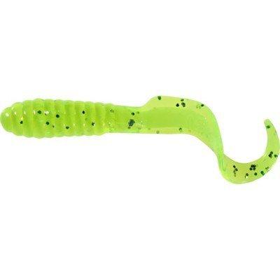 Neon Chartreuse Flake - Mister Twister Teenie Curly Tail Grub