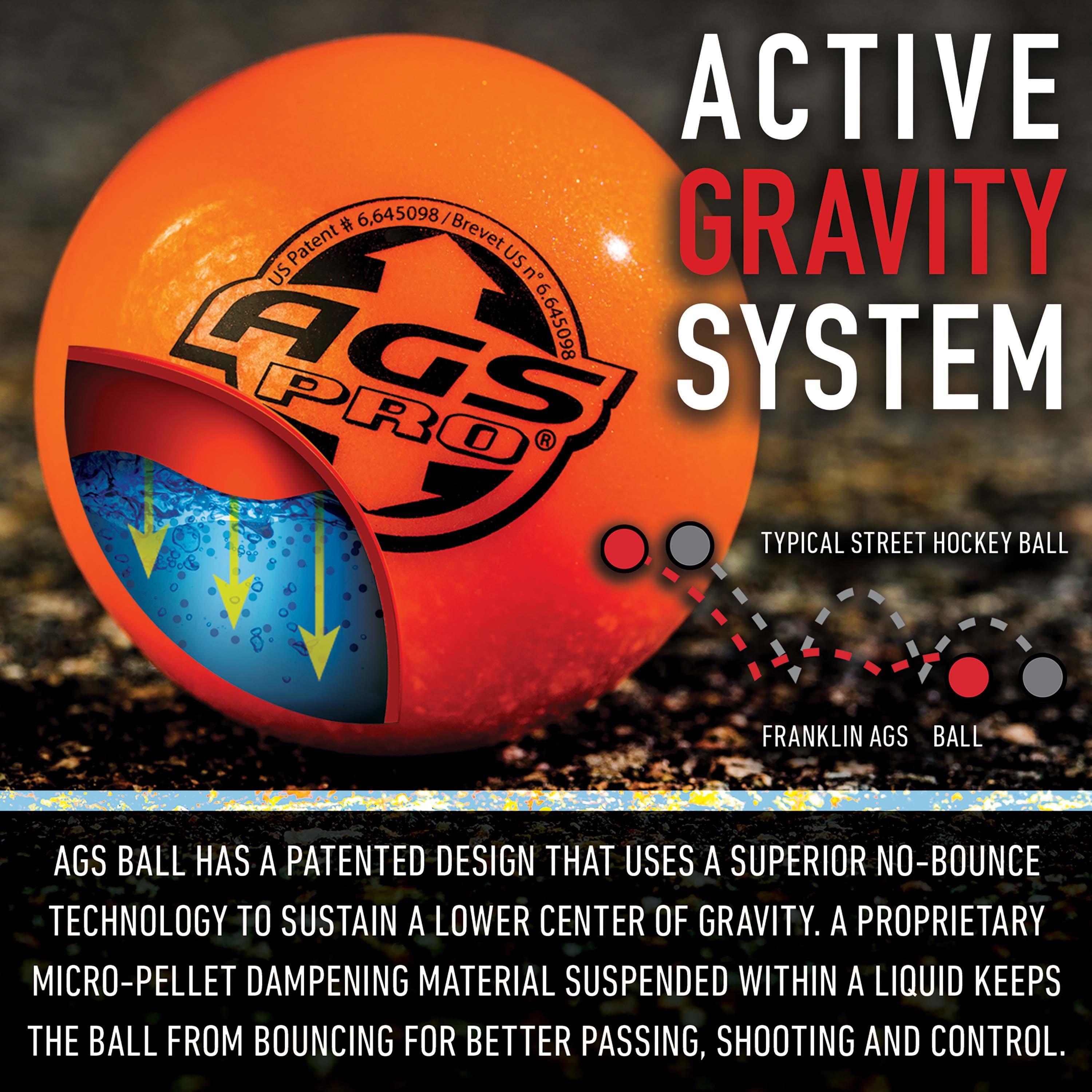 Franklin Sports AGS Pro Street Hockey Ball - Thumbnail 3