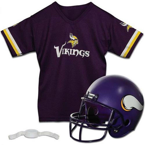 Franklin Sports Kids' Minnesota Vikings Jersey and Helmet Set - Primary Image