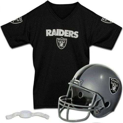 Franklin Sports Kids' Las Vegas Raiders Jersey and Helmet Set - Primary Image