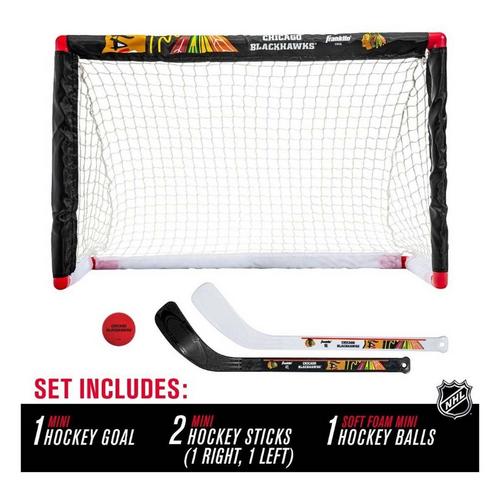 Franklin Sports NHL Chicago Blackhawks Mini Hockey Set - Primary Image