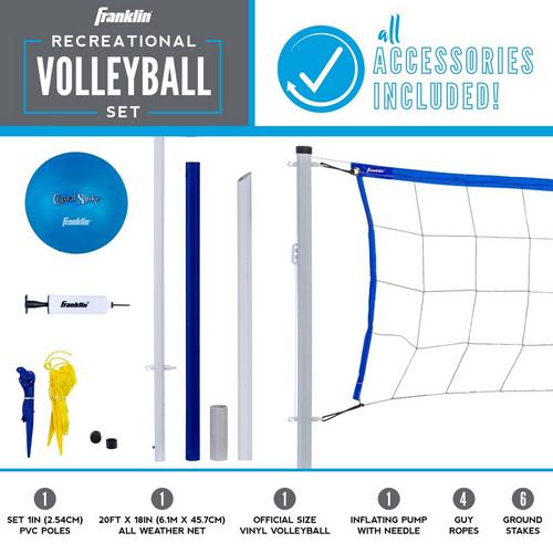 Franklin Sports Recreational Volleyball Set - Primary Image