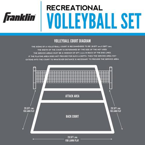 Franklin Sports Recreational Volleyball Set - Primary Image
