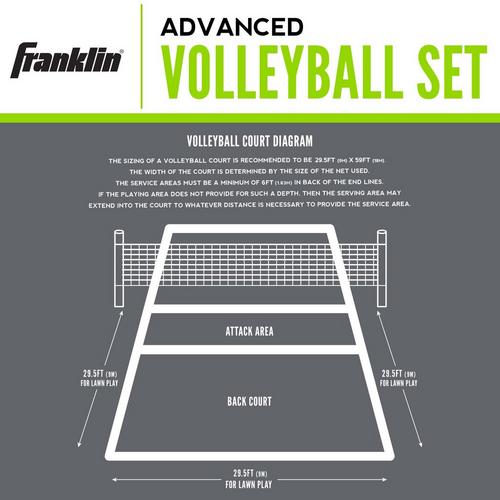 Franklin Sports Advanced Volleyball Set - Primary Image