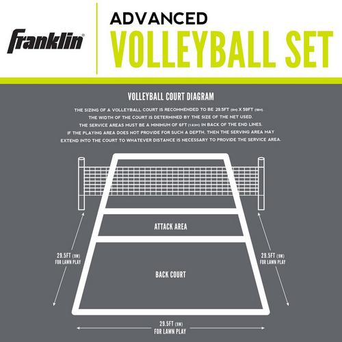 Franklin Sports Advanced Badminton & Volleyball Set - Primary Image