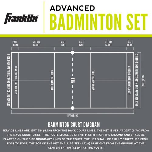 Franklin Sports Advanced Badminton & Volleyball Set - Primary Image