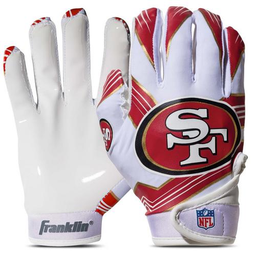 Franklin NFL San Francisco 49ers Youth Football Receiver Gloves - Primary Image