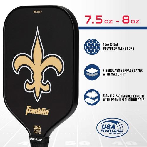 Franklin NFL New Orleans Saints Pickleball Paddle - Primary Image