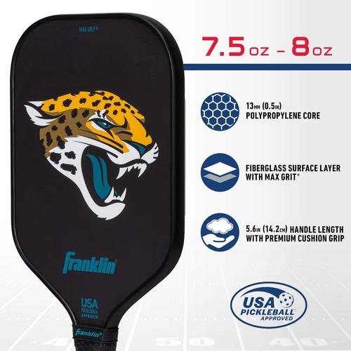 Franklin NFL Jacksonville Jaguars Pickleball Paddle - Primary Image