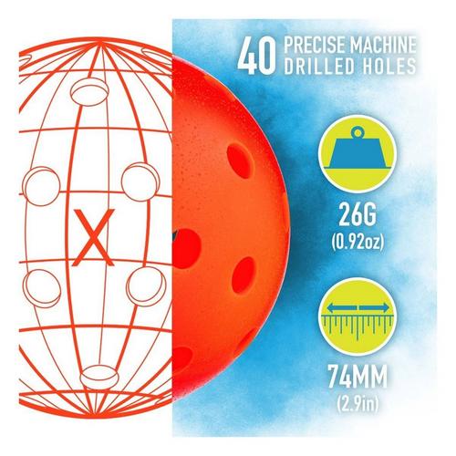 Franklin Sports X-40 Outdoor Pickleball Balls - 3 Pack - Primary Image