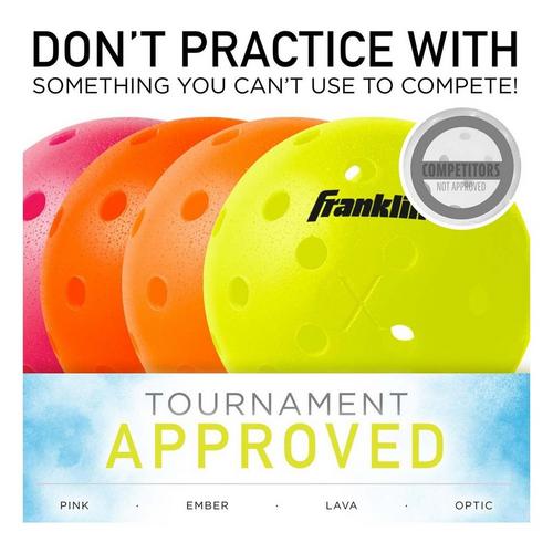 Franklin Sports X-40 Outdoor Pickleball Balls - 3 Pack - Primary Image