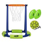 NERF Floating Pool Basketball Hoop & Football Target Net Set - Thumbnail 1 of 11