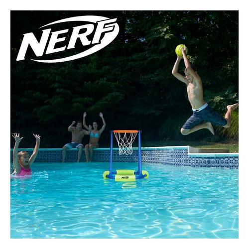 NERF Floating Pool Basketball Hoop & Football Target Net Set - Primary Image