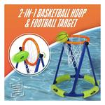 NERF Floating Pool Basketball Hoop & Football Target Net Set - Thumbnail 4 of 11