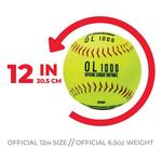 Franklin 12" Fastpitch Practice Softballs - 12 Pack - Thumbnail 5 of 7