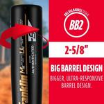 Youth Franklin Black Heist 900 USA Baseball Bat - Thumbnail 9 of 10